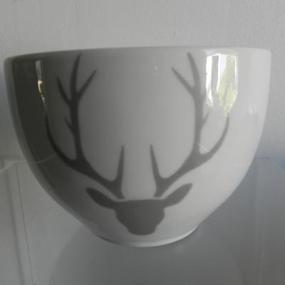 REF 9820 VERRE BOULE TETE DE CERF