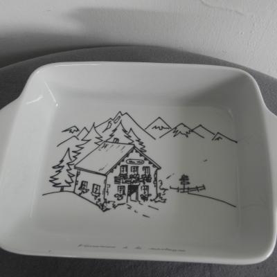 REF 6999 PLAT FOUR 22X14,4CM MONTAGNE