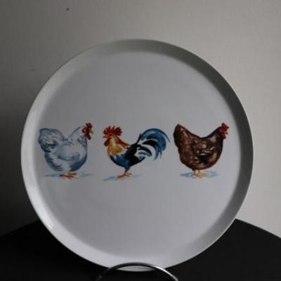 REF 8501 PLAT A TARTE POULE