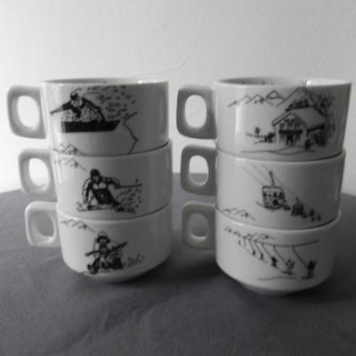 REF 3650 TASSE EMPILABLE MONTAGNE HIVER