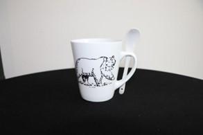 REF 5819 TASSE CUILLERE OURS 4 PATTES