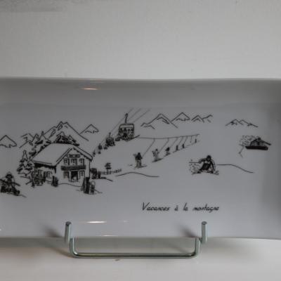 REF 8445 PLAT DESIGN  32X15CM MONTAGNE