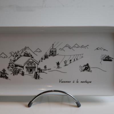 REF 8005 PLAT CAKE 31,5X15CM MONTAGNE